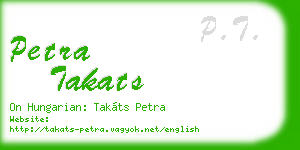 petra takats business card